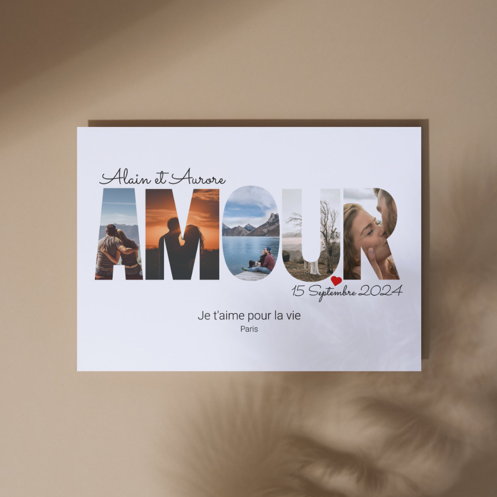 Amore - Tela personalizzata