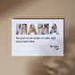 Die Braut und der Bräutigam – personalisierte Leinwand