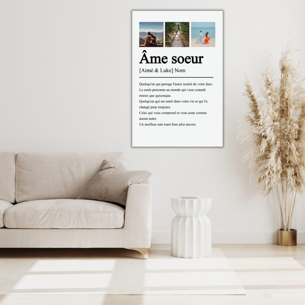 Anima gemella: tela personalizzata