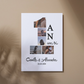 1 anno d'amore - Tela personalizzata