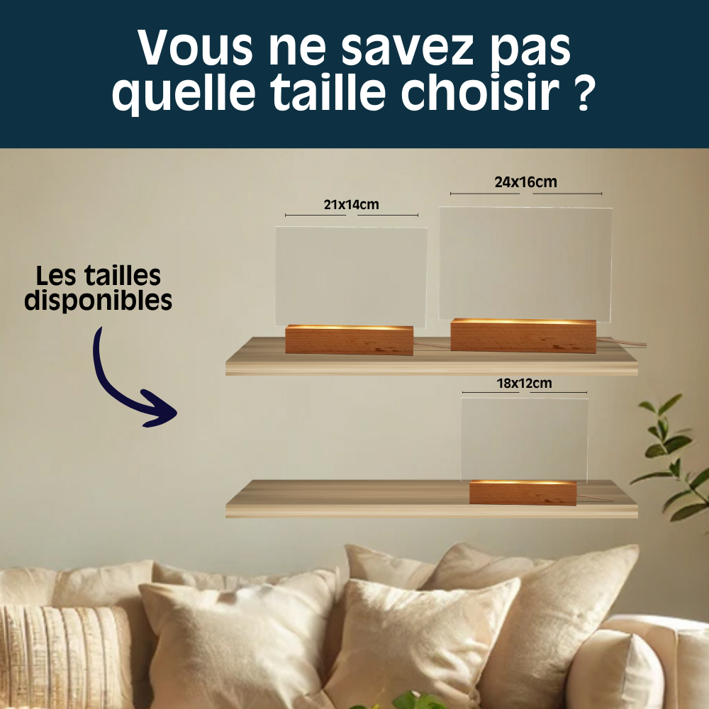 Toi & Moi - Plaque Cristal Acrylique