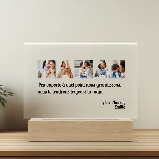 Con amore mamma - Targa personalizzata