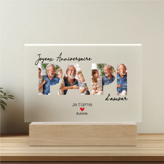 Buon Compleanno Nonno - Targa personalizzata