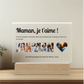 Mamma, ti amo - Targa personalizzata
