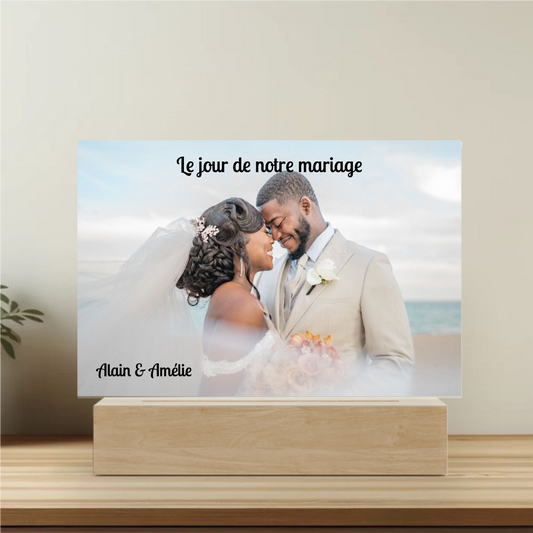 Il giorno del nostro matrimonio - Targa personalizzata
