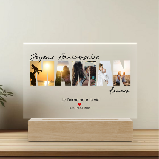 Buon Compleanno Mamma - Targa personalizzata