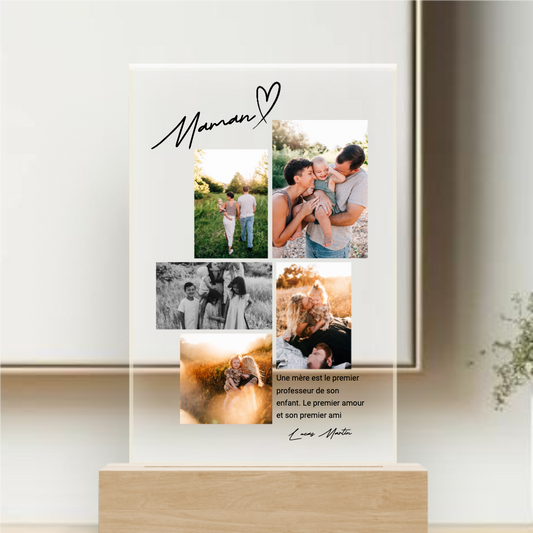 Mamma Collage - Targa personalizzata