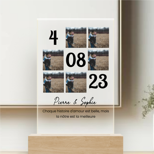 Collage &amp; Date - Targa personalizzata