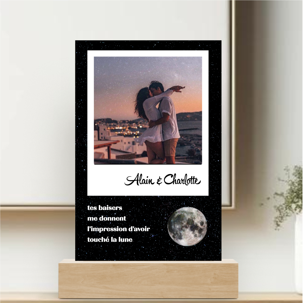 Mond unseres Treffens – Personalisierte Plakette