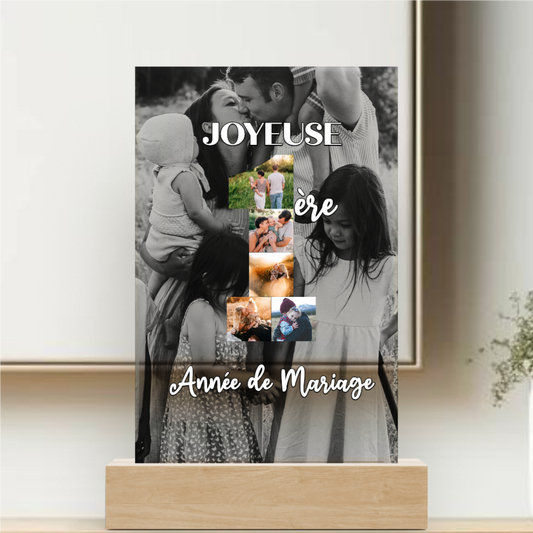 1 anno di matrimonio - Targa personalizzata