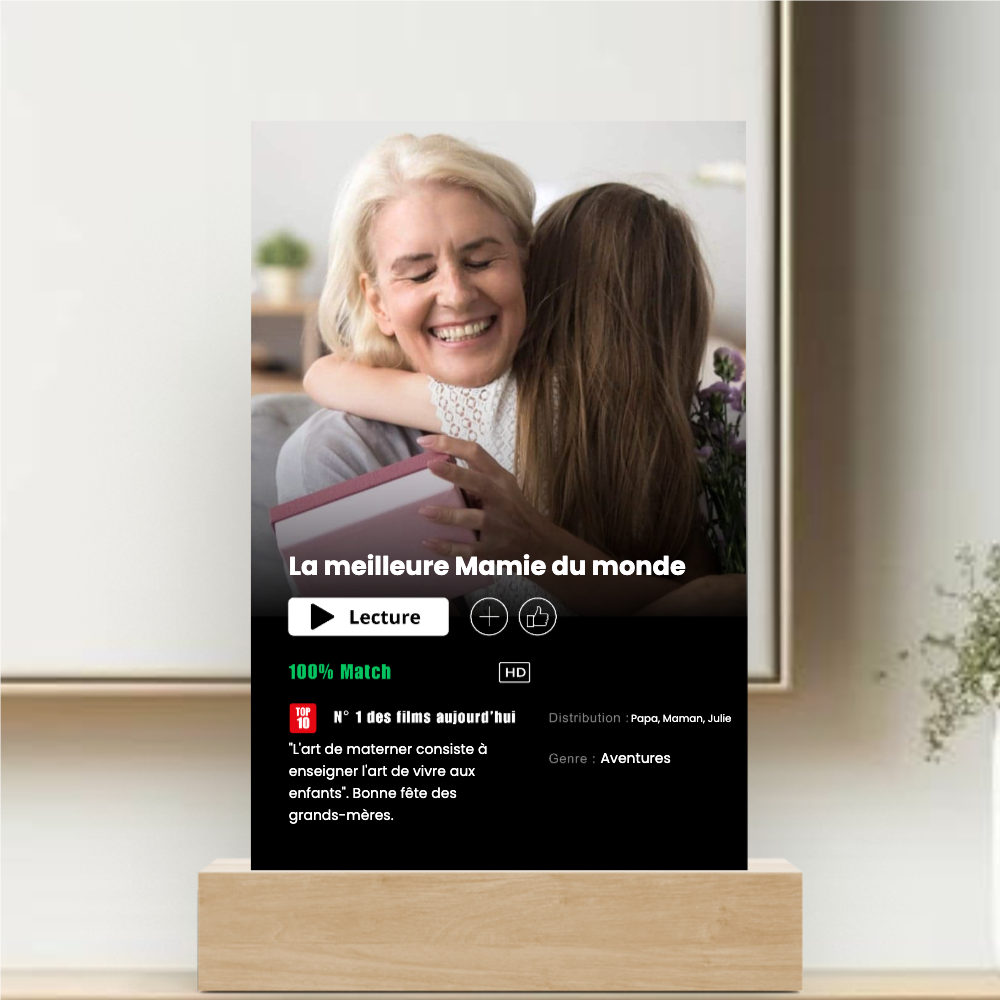 Netflix Ed. Mamie - Targa personalizzata