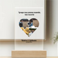 Puzzle Cuore - Targa personalizzata