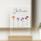 Fiori di famiglia - Targa personalizzata