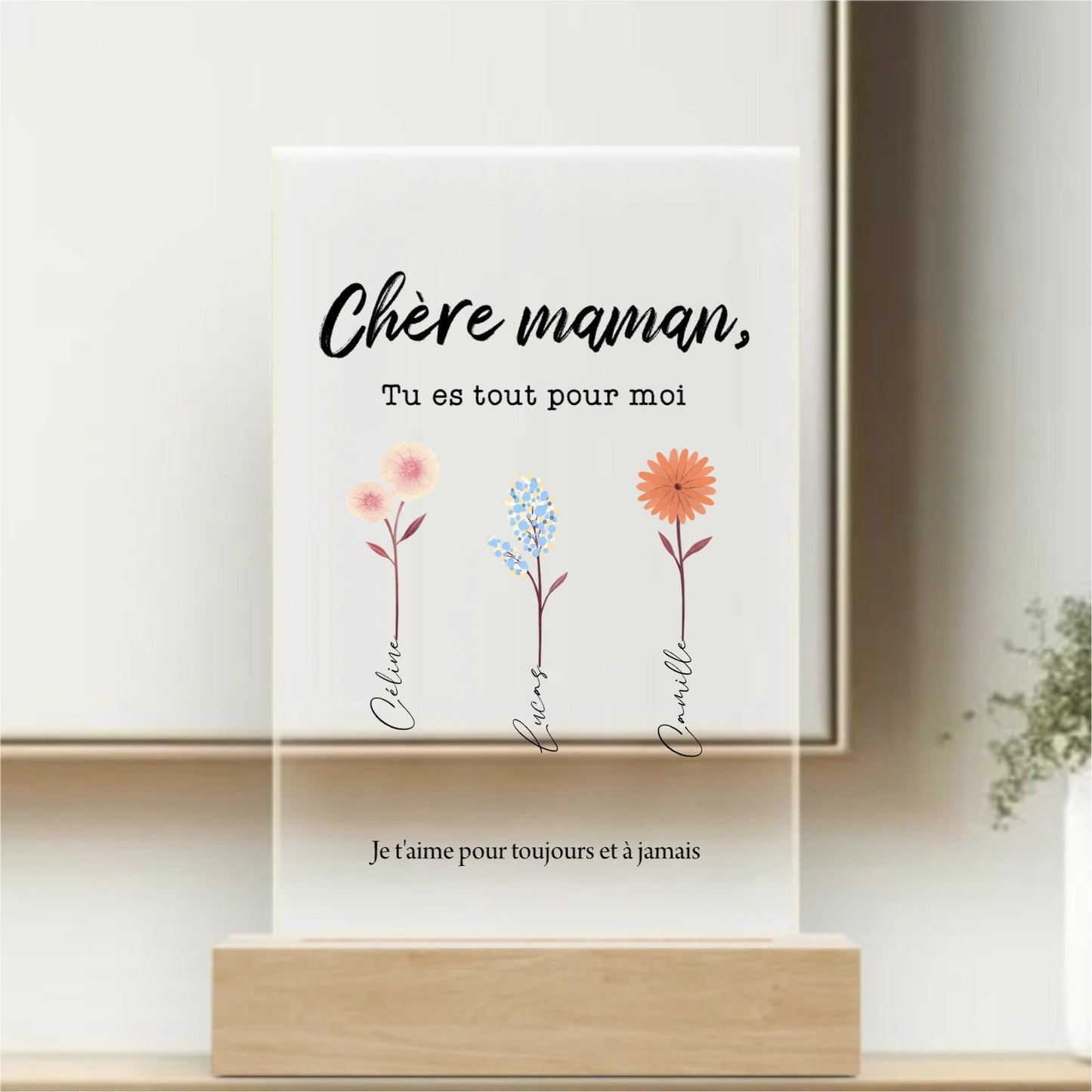 Bouquet di famiglia - Targa personalizzata